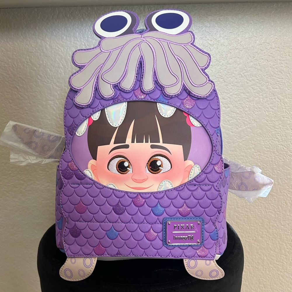 Brand NEW Loungefly Disney Pixar Monsters Inc - Boo in costume Mini Backpack